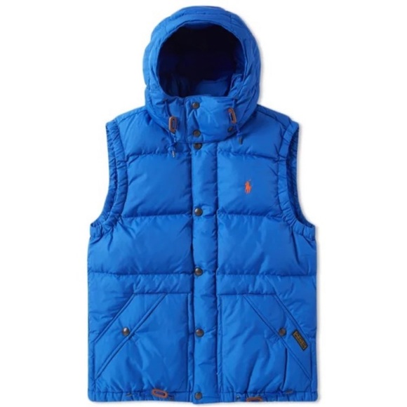 NWT Polo Ralph Lauren Elmwood Down Vest in Sapphire Star Blue - Picture 9 of 16